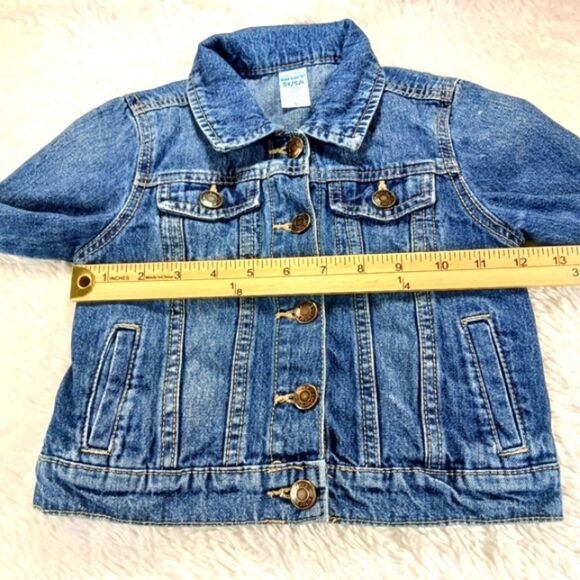 Carter Toddler Basic Denim Jacket. Blue 5T. Classic Denim Trucker Denim Jacket. - Picture 8 of 11
